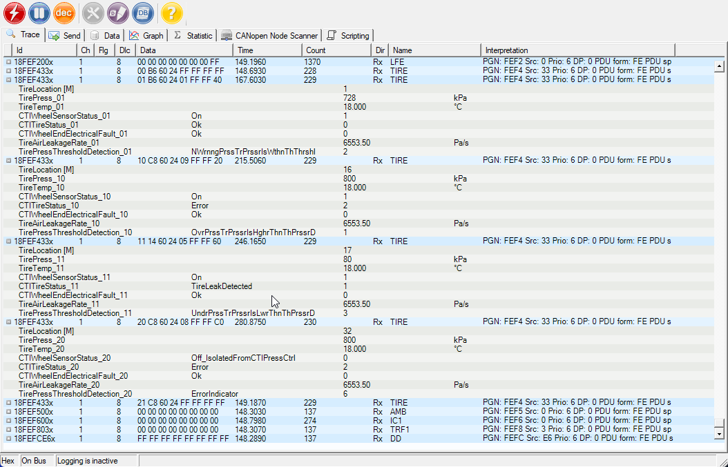 CANtrace - CAN bus Analyzer software - Image 4